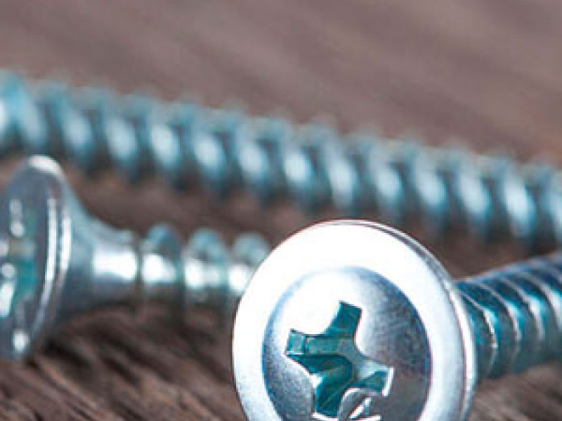 detalle tornillos ferretería